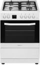 Eurotech 60cm White Freestanding Electric Cooker with Gas Hob