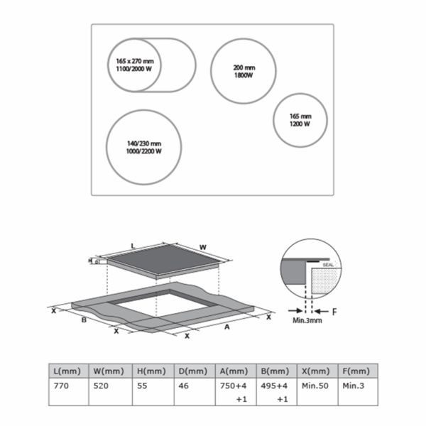 Midea 77cm Ceramic Cooktop - Image 2