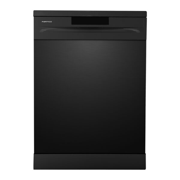 Parmco 600mm Freestanding Dishwasher, LED Display, Black Stainless