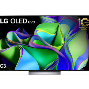 LG C3 55 inch OLED evo TV with Self Lit OLED Pixels