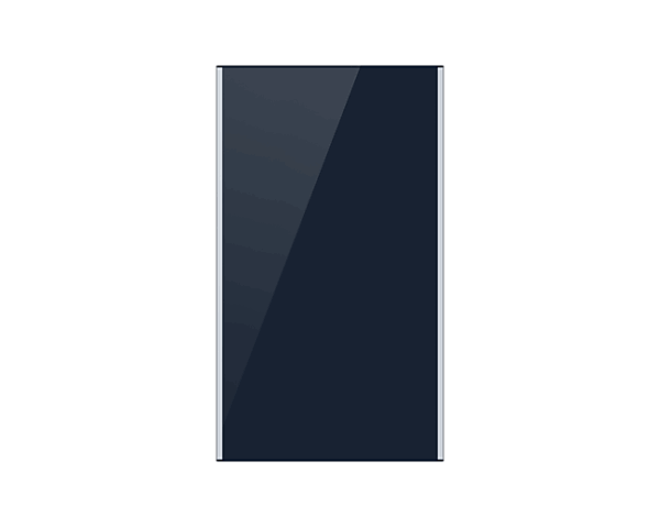 Bespoke bottom panels for french door fridge - Blue arctic