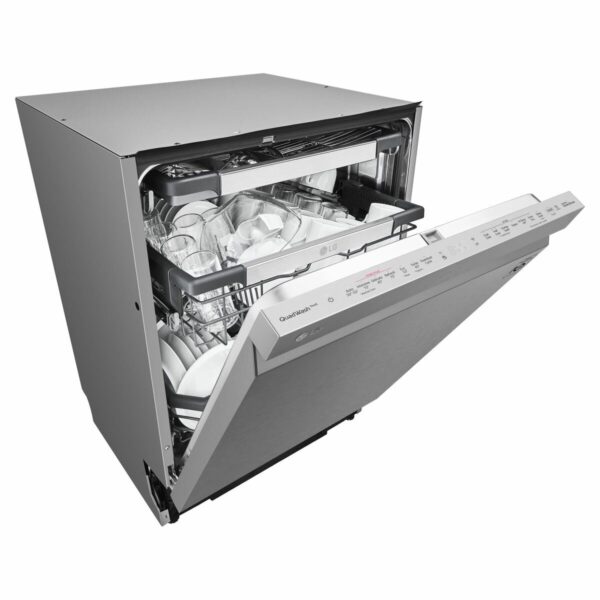 LG 15 Place QuadWash® Dishwasher with Auto Open Dry in Noble Steel Finish Built Under