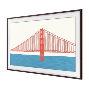Modern Bezel for The Frame TV 85" Brown