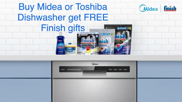 Midea 14 Place Dishwasher Black Stainless - Image 3