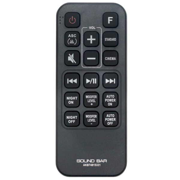 LG AKB74815331 Soundbar Remote Control