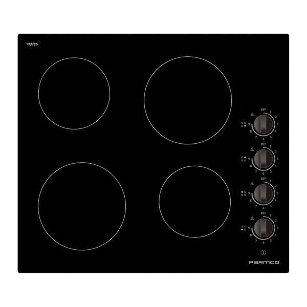 Parmco 600mm Ceramic Aluminium Frame, 4 Element Cooktop I Series 1
