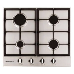 PARMCO 600mm Hob, 4 Burner, Gas, Stainless Steel