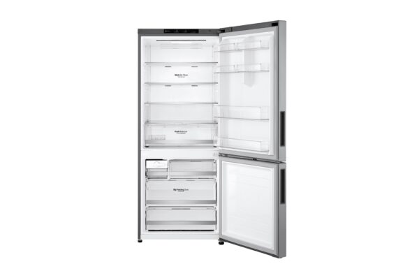 454L Bottom Mount Fridge with Door Cooling in Stainless Finish - Image 2