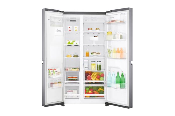LG 668L Side by Side Fridge with Non Plumbed Ice & Water Dispenser - Image 2