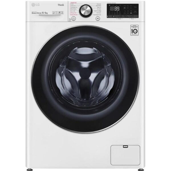 LG 10kg/6kg Front Load Washer Dryer Combo with Steam