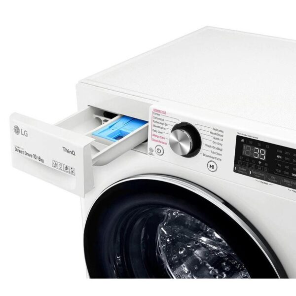 LG 10kg/6kg Front Load Washer Dryer Combo with Steam - Image 2