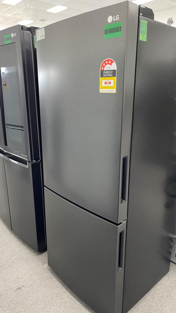 LG 454L Bottom Mount Fridge with Door Cooling in Matte Black Finish - Image 2