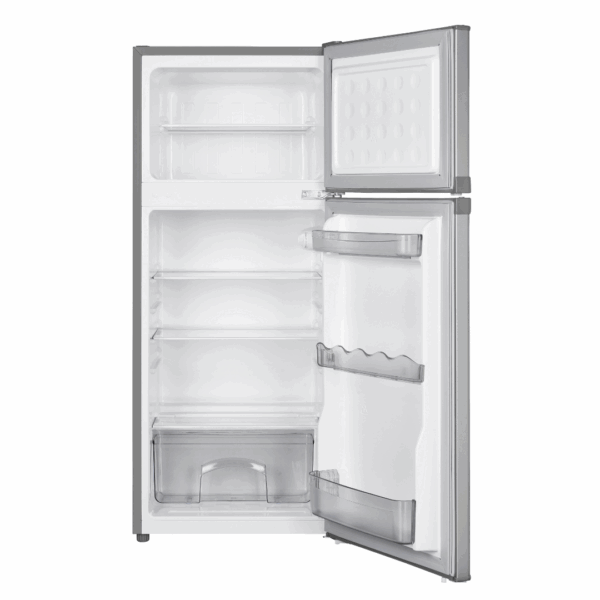 Imprasio 125L Top Mount Fridge Freezer Stainless Steel - Image 2