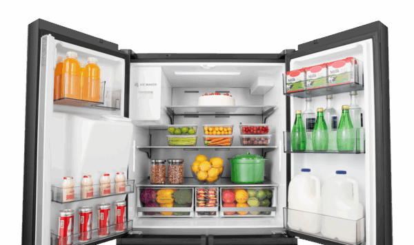 Hisense French Door Fridge PureFlat Black Steel 585L - Image 3