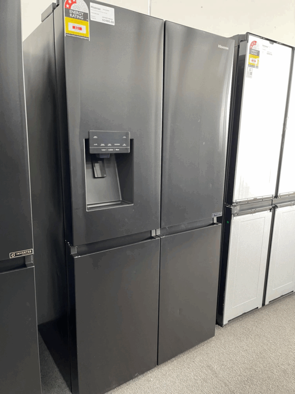Hisense French Door Fridge PureFlat Black Steel 585L - Image 5