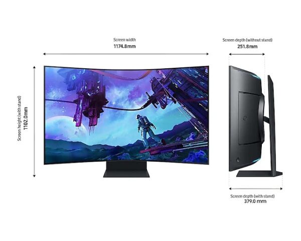 Samsung 55" Odyssey Ark 2nd Gen G97NC 4K 165Hz Gaming Monitor - Image 2