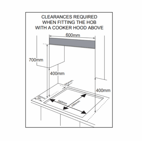 Midea 60cm Gas Cooktop Black Tempered Glass With Timer - Image 5