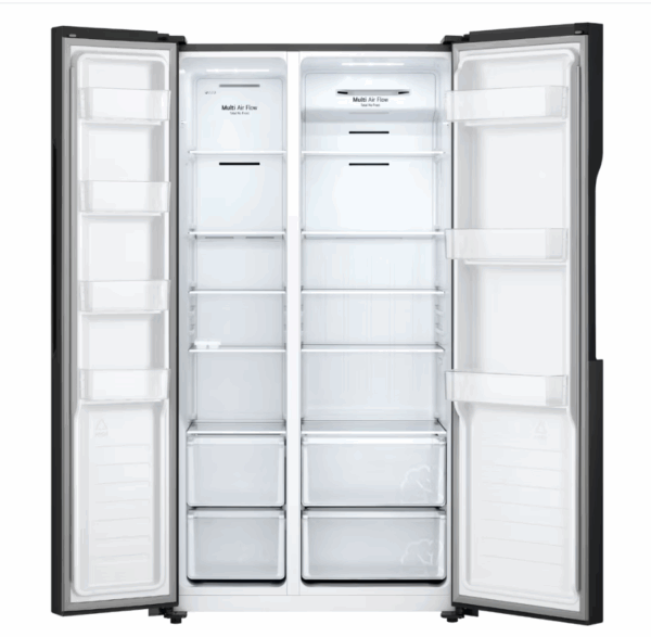 LG 519L Side by Side Fridge - Matte Black FInish - Image 2