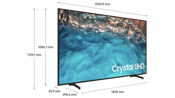Samsung 55" BU8000 Crystal UHD Smart 4K LED TV - Image 3