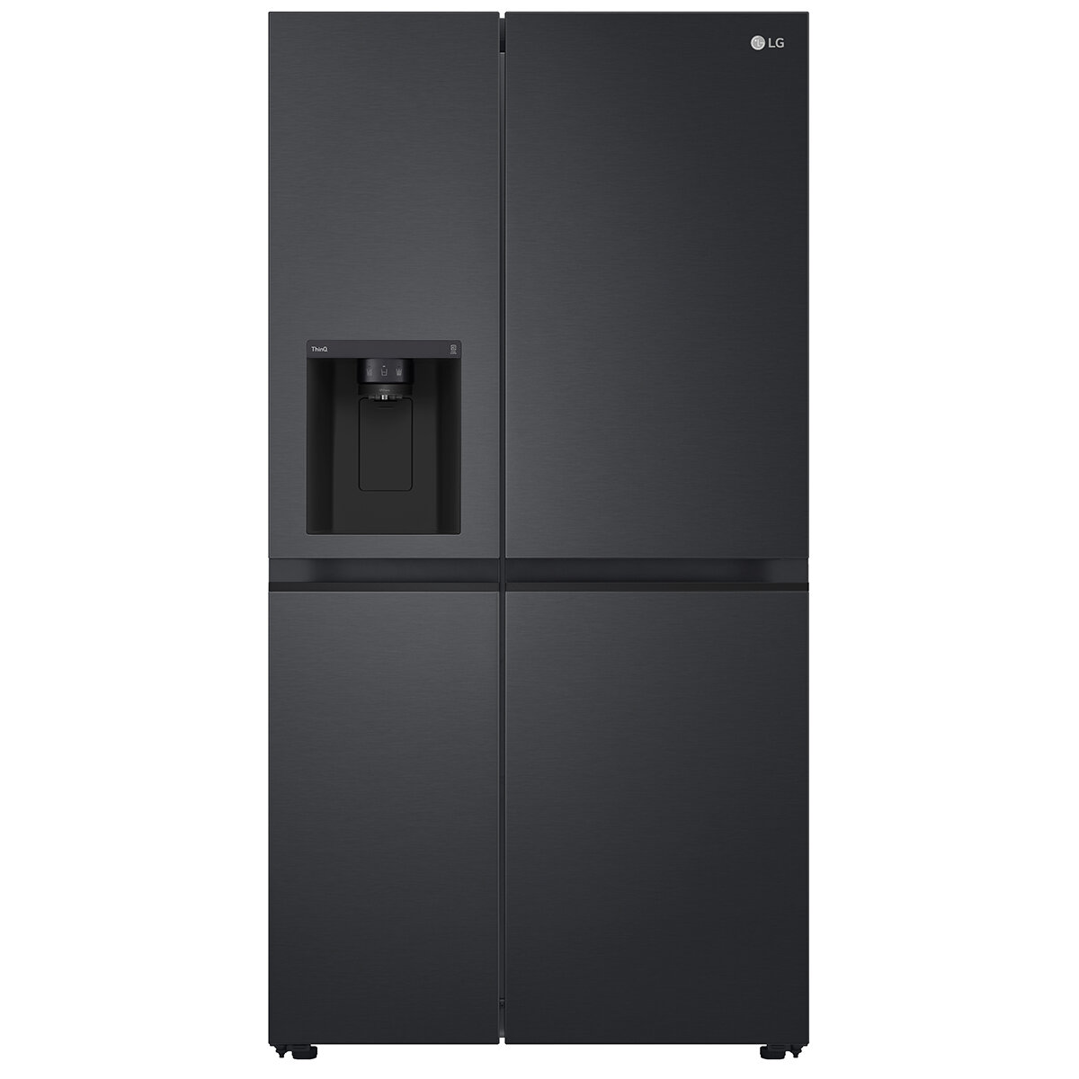 LG 635L Side by Side Fridge with Ice & Water Matte Black