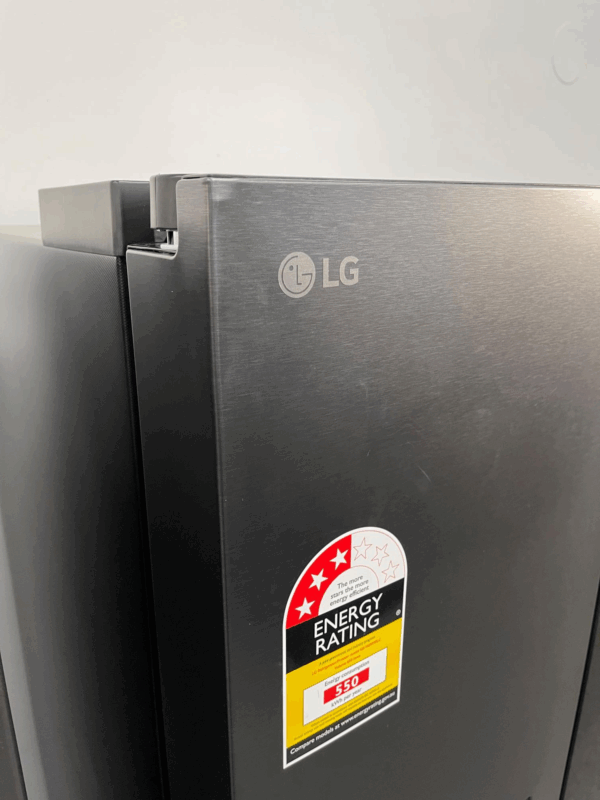LG 635L Side-by-Side Fridge Freezer with Ice & Water - Matte Black - Image 8