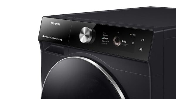 Hisense 9kg Smart Heat Pump Condenser Dryer with 13 Programs - Charcoal Black - Image 4