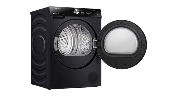 Hisense 9kg Smart Heat Pump Condenser Dryer with 13 Programs - Charcoal Black