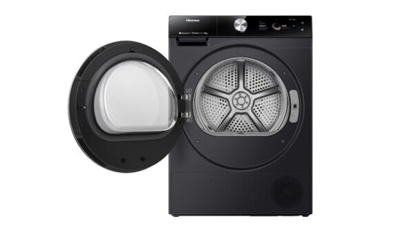 Hisense 9kg Smart Heat Pump Condenser Dryer with 13 Programs - Charcoal Black - Image 3