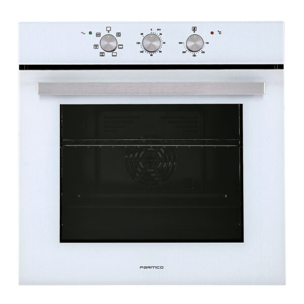 Parmco 600mm 80 Litre, 5 Function, White Oven, Series 1. Pre order only