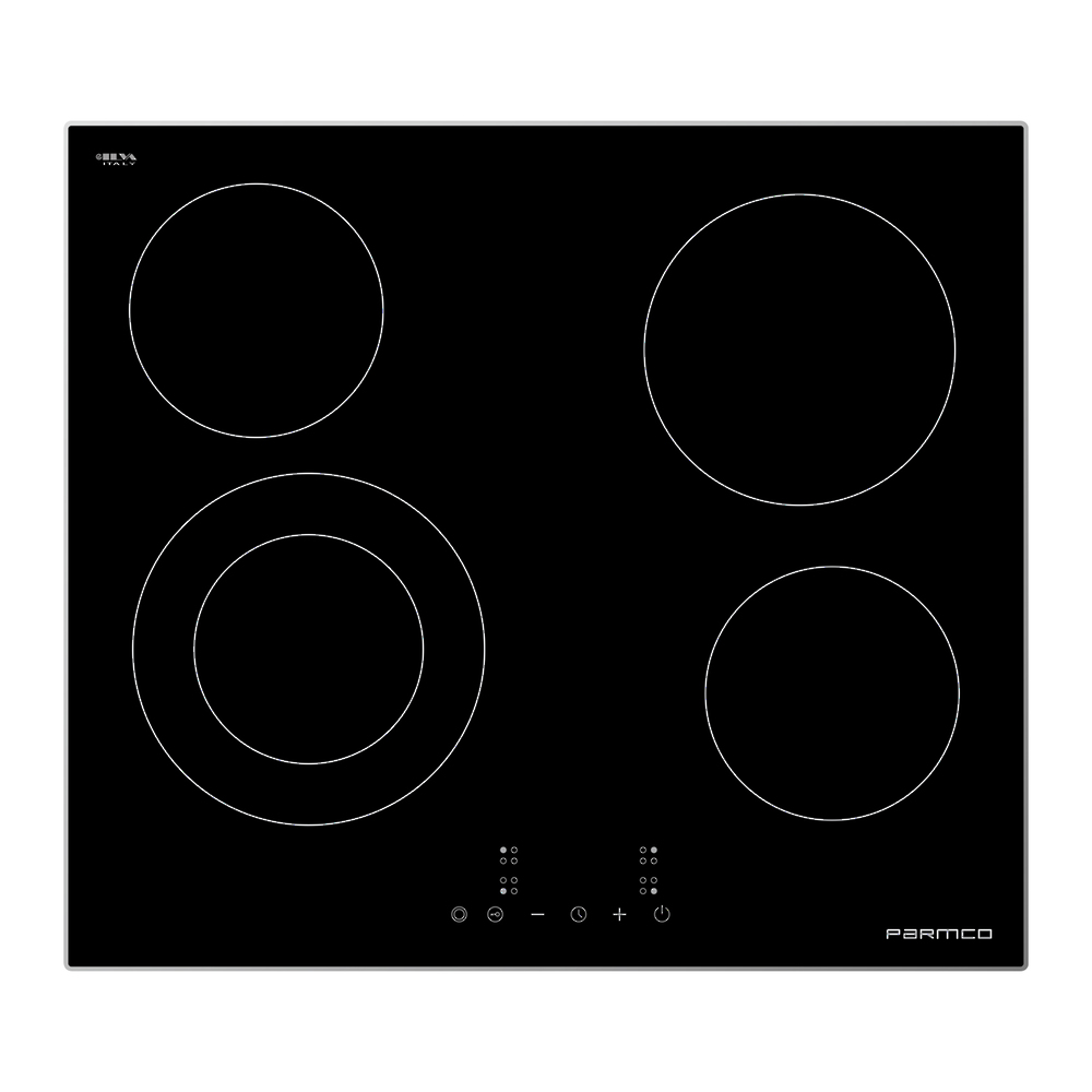 Parmco 600mm Ceramic Aluminium Frame, 4 Element Cooktop I Series 3